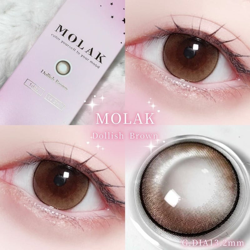 ドーリッシュブラウン　モラク　装用画像