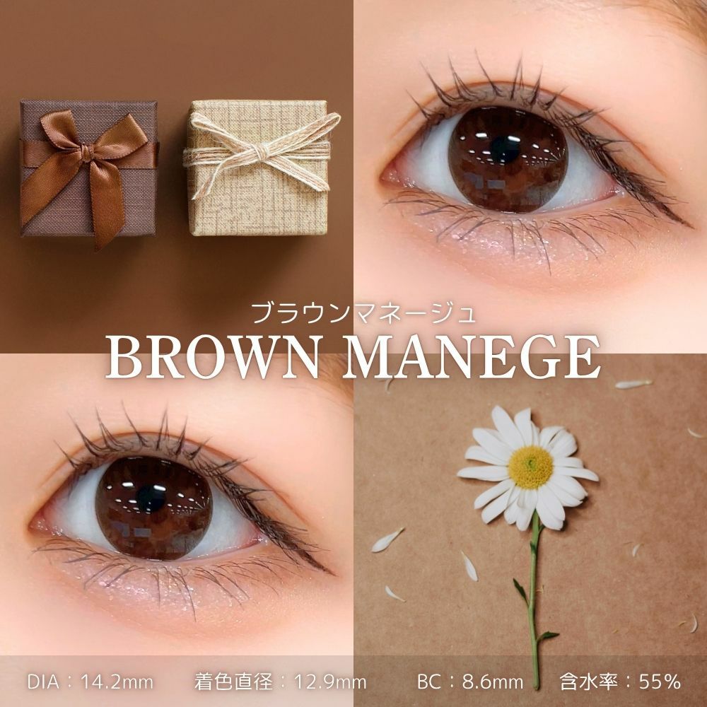 リリーアンナ　ブラウンマネージュ　レンズスペック