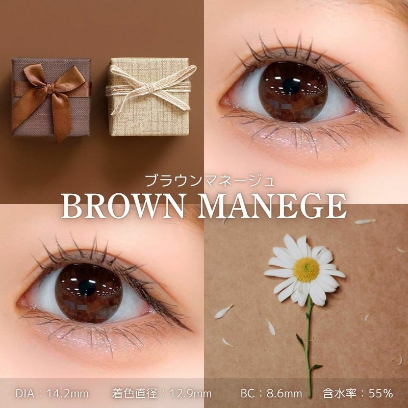 リリーアンナ　ブラウンマネージュ　レンズスペック