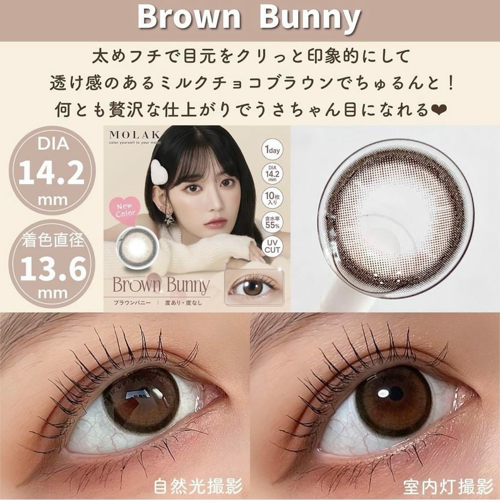 モラク　ブラウンバニー　装用画像