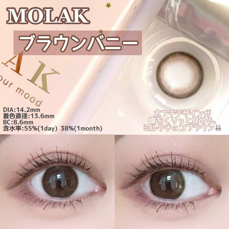 モラク　ブラウンバニー　装用画像