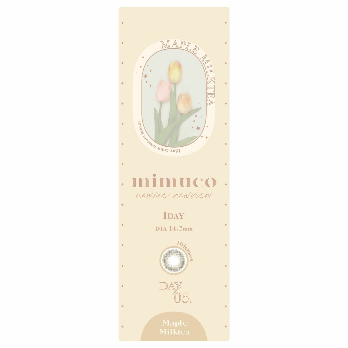 ミムコ(mimuco) カラコン - かわにしみき(みきぽん) メープルミルクティー パケージ画像