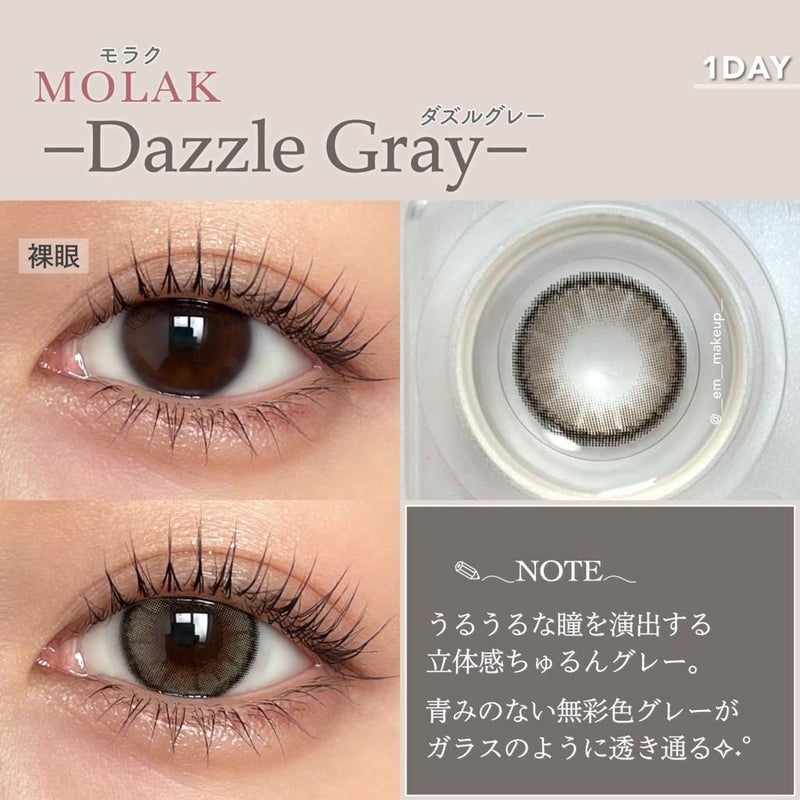 モラク　ダズルグレー　装用画像