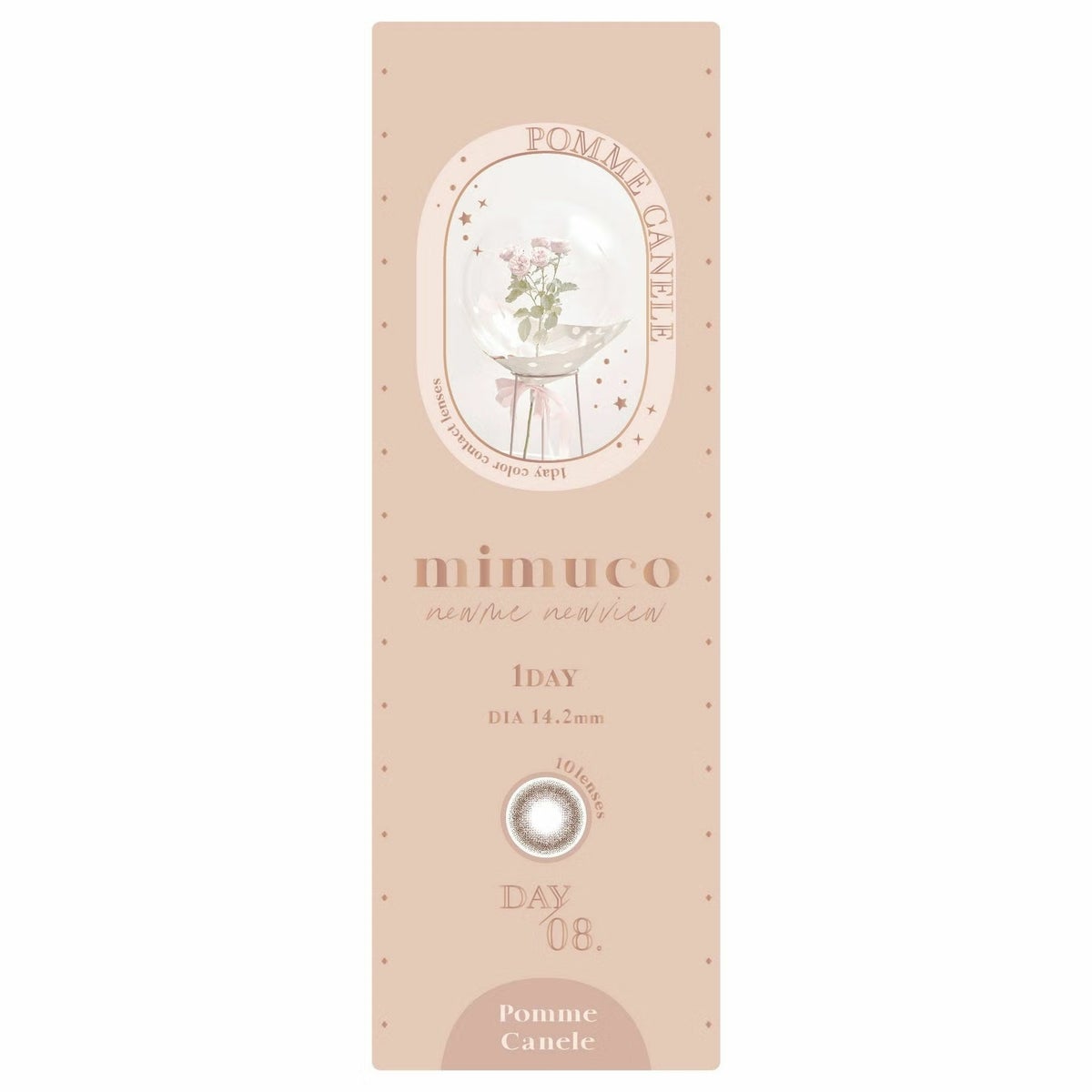 ミムコ(mimuco) カラコン - かわにしみき(みきぽん) ポムカヌレ パッケージ