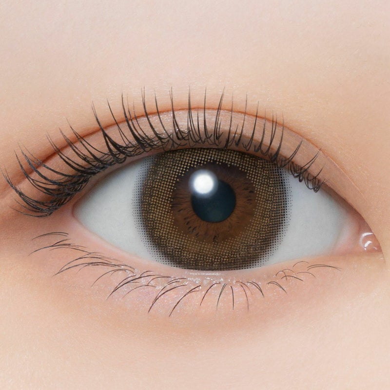 メロール(melloew) カラコン - 「めるる」こと生見愛瑠イメージモデル [1day] メロール ブラウンシュー 装用画像