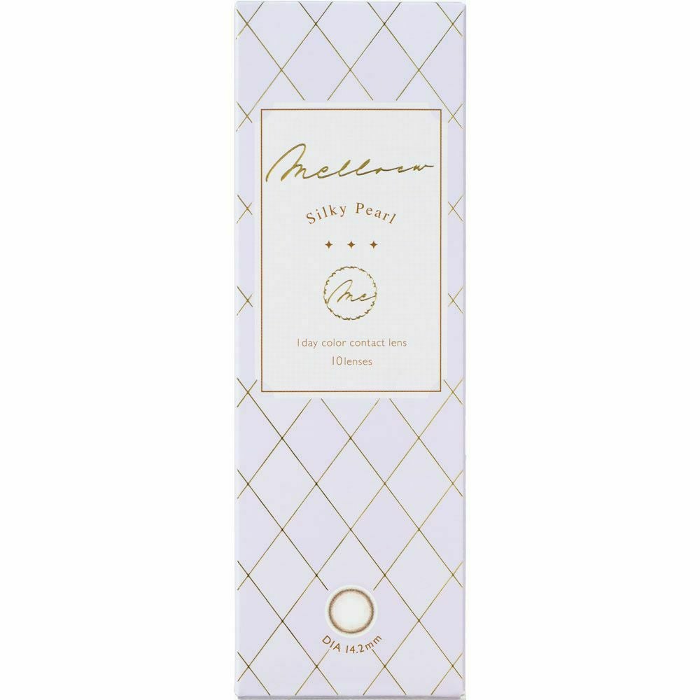 メロール(melloew) カラコン - 「めるる」こと生見愛瑠イメージモデル [1day] メロール シルキーパール パッケージ画像