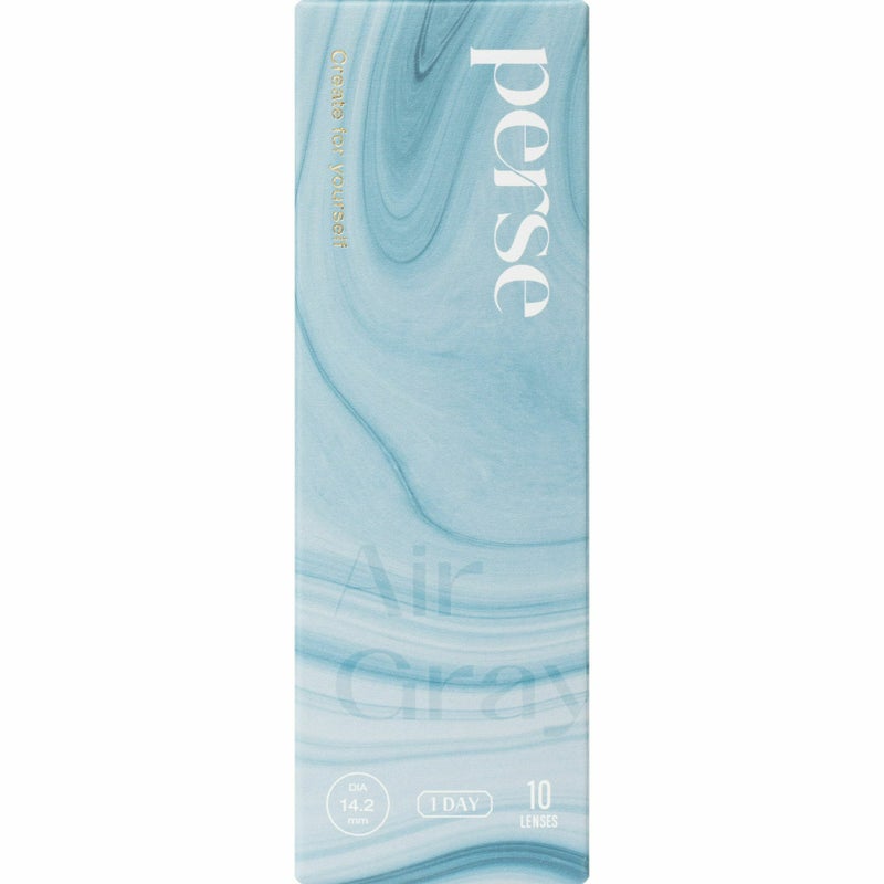 パース ワンデー (perse 1day) カラコン - よしミチ (ミチ よしあき)  [1day] パース エアーグレー パッケージ画像