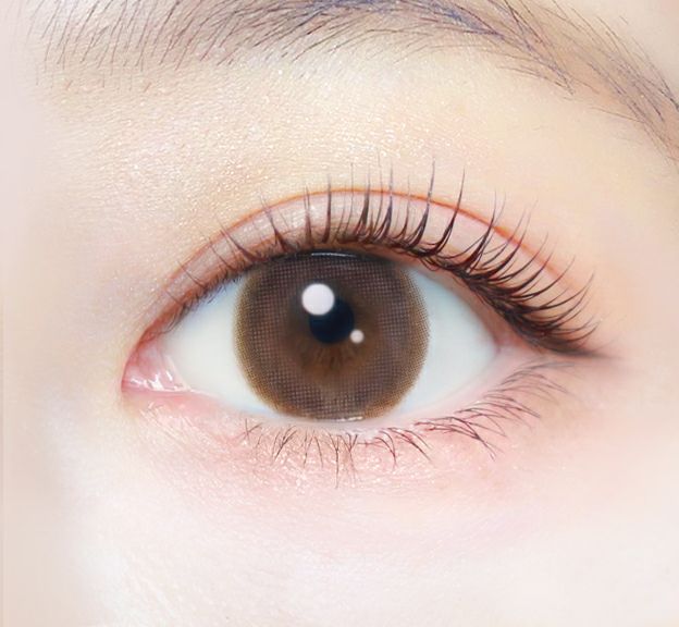 エバーカラーワンデーナチュラル ひとめぼれの恋 新木優子 装用画像