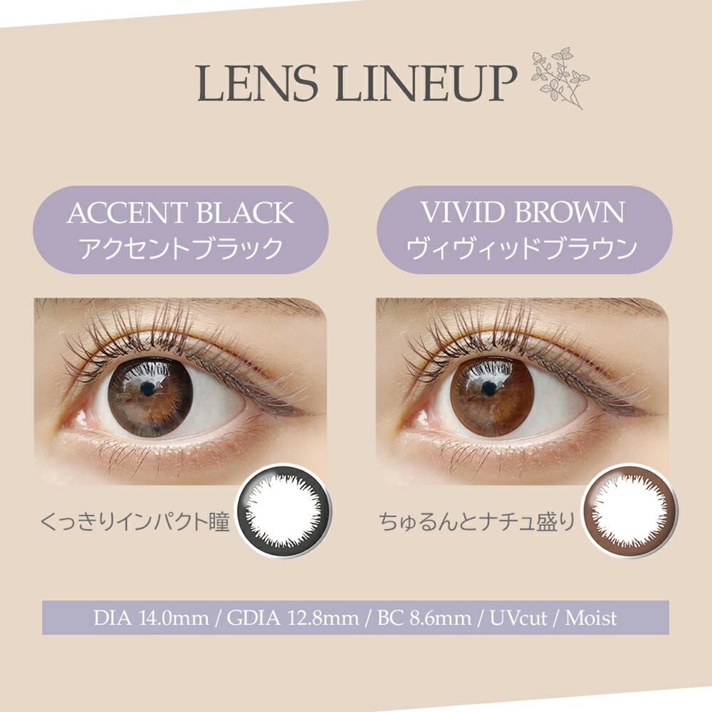 1day] アクセントブラック エンジェルアイズ| カラコン通販 LILY ANNA