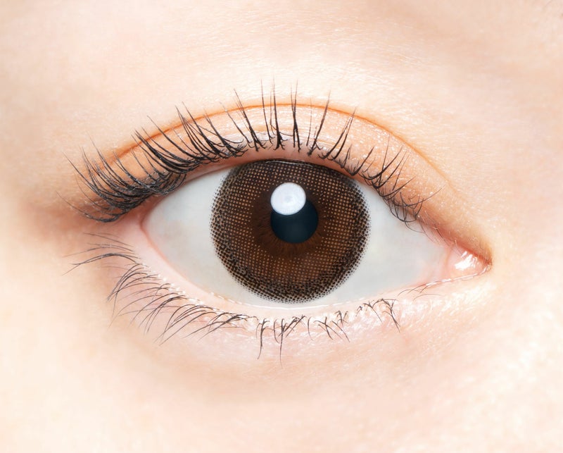 [1day] バンビヴィンテージ ピュアブラウン　装用画像