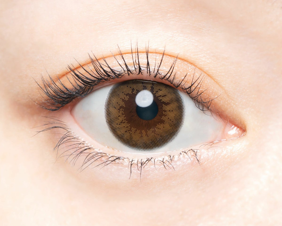 [1day] バンビヴィンテージ ナチュラルブラウン　装用画像