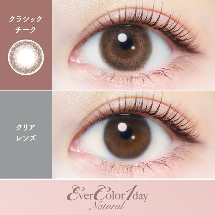 エバーカラーワンデーナチュラルクラシックチーク 新木優子 装用画像