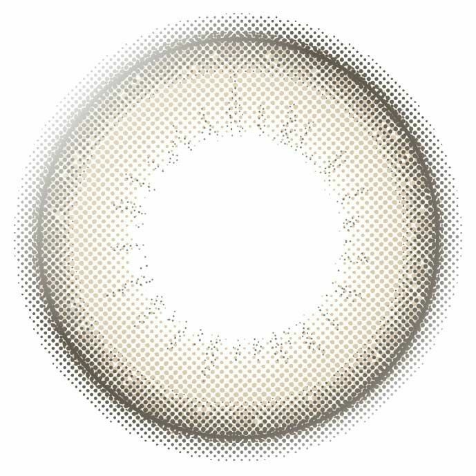 エバーカラーワンデーナチュラル パールベージュ 新木優子 レンズ画像