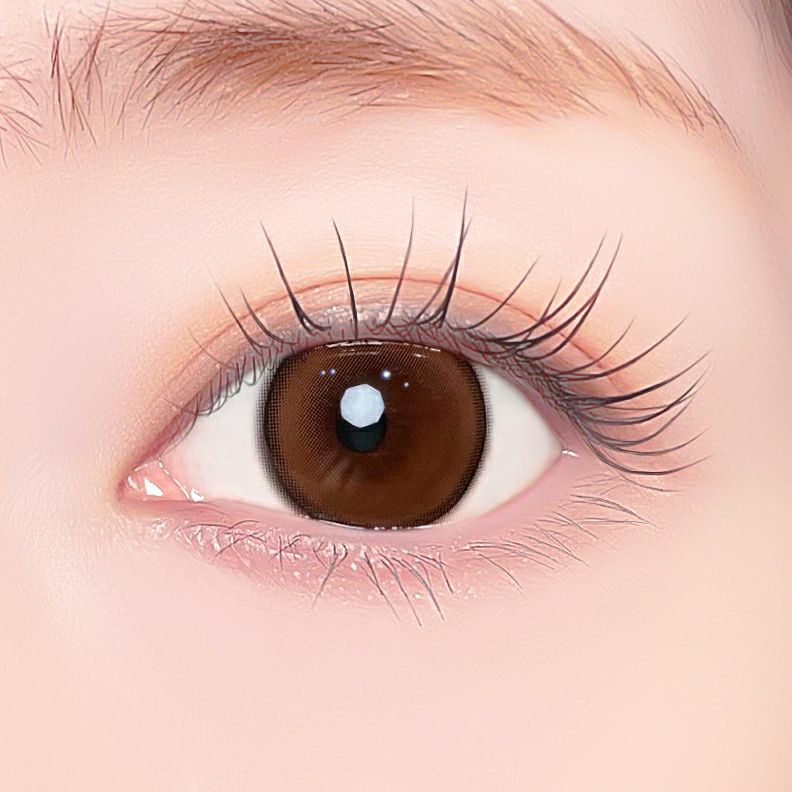 [1day] エーアイ リファインドブラウン　装用画像