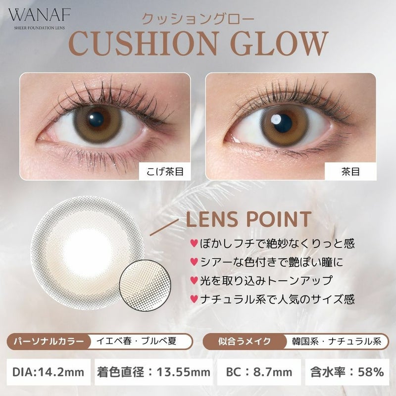 ワナフ (WANAF) カラコン - キムミンジュ [1day] ワナフ クッショングロー レンズポイント