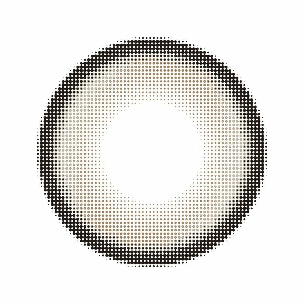  ラルム (LARME) カラコン - 池田エライザ　アディクティーベージュ　レンズ画像