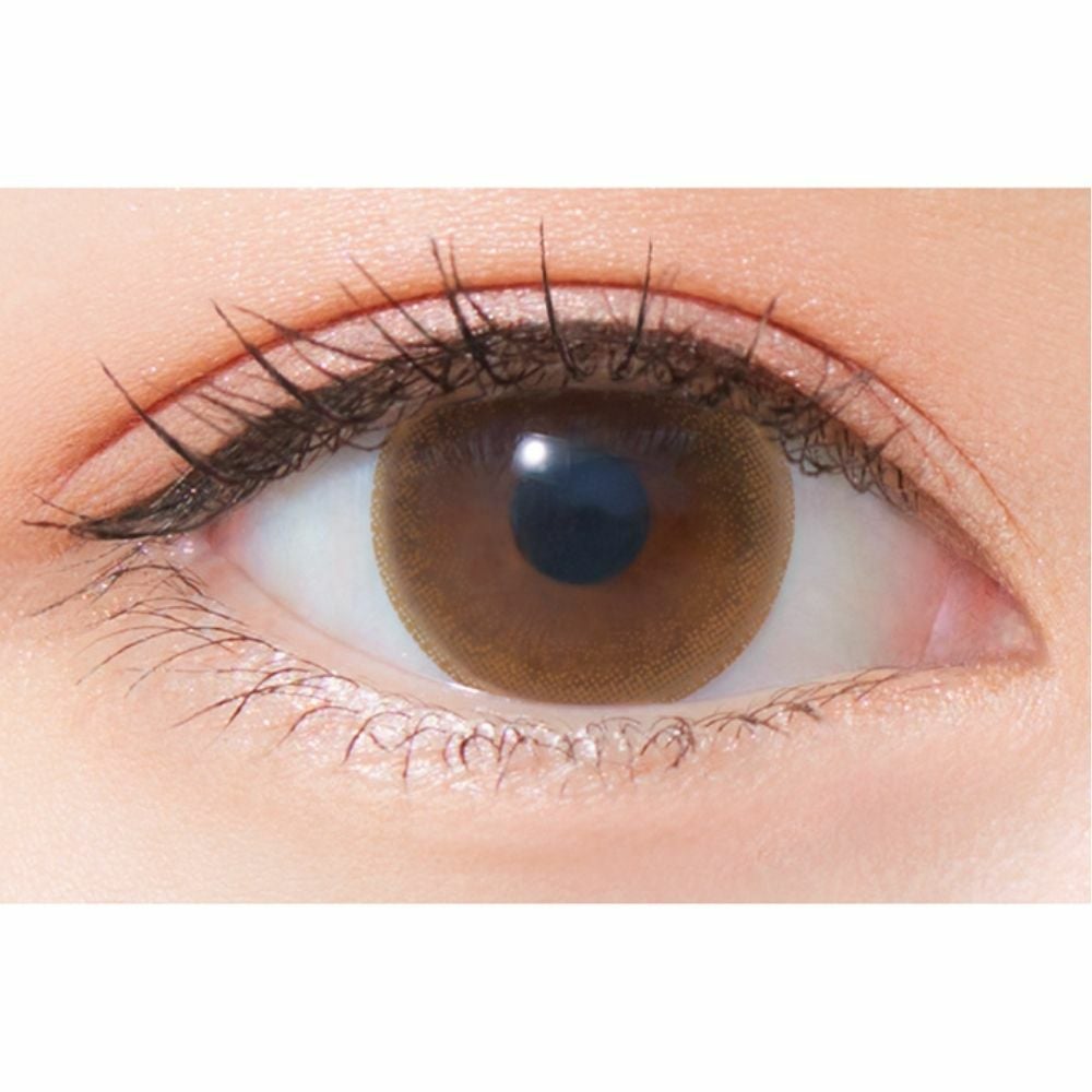  ネオサイトワンデー (Neo Sight 1day) カラコン - 白宮みずほ ライトブラウン　装用画像