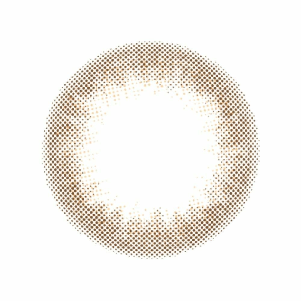 ルミアコンフォート2ウィークサークル カラコン 森絵梨佳 パフブラウン レンズ画像