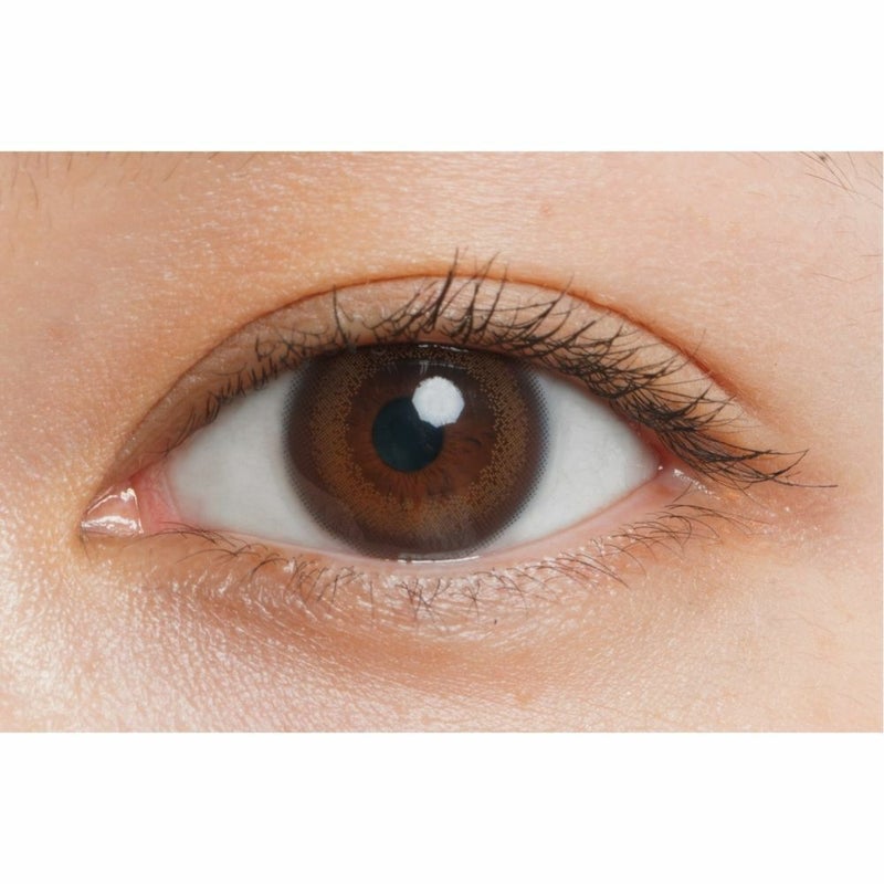 ルミアコンフォート2ウィークサークル 森絵梨佳　カラコン ルースブラック 公式装用画像