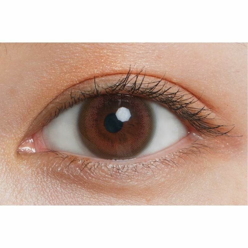 ルミアコンフォート2ウィークサークル 森絵梨佳　カラコン コットンオリーブ 公式装用画像