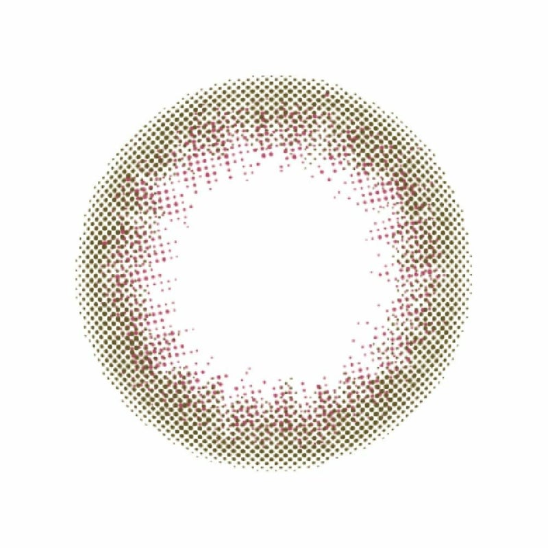 ルミアコンフォート2ウィークサークル 森絵梨佳　カラコン メロウカーキ　レンズ画像