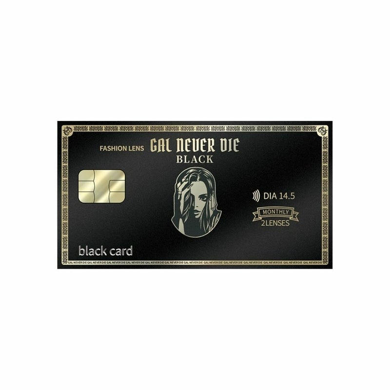  ギャルネバーダイ (GAL NEVER DIE)カラコン - ちゃんみな ブラックカード　パッケージ画像