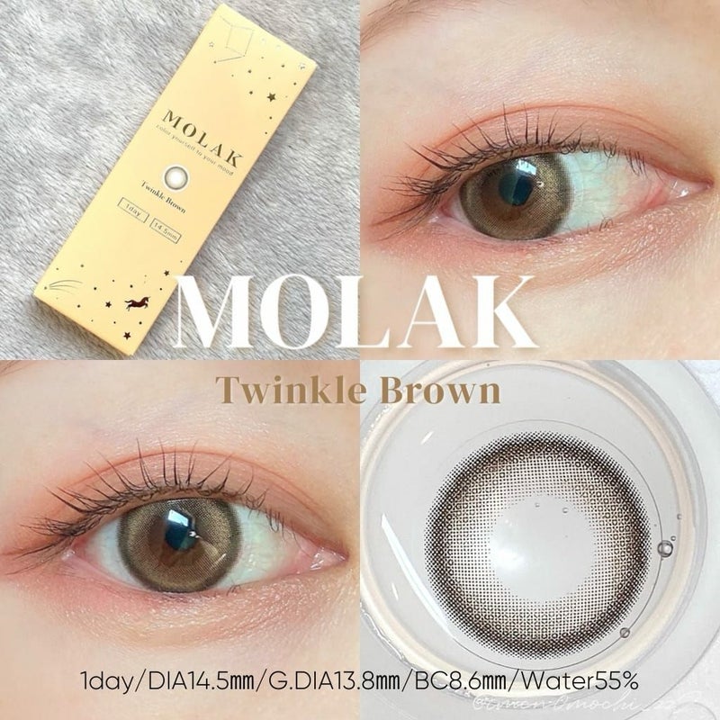 トゥインクルブラウン　装用画像