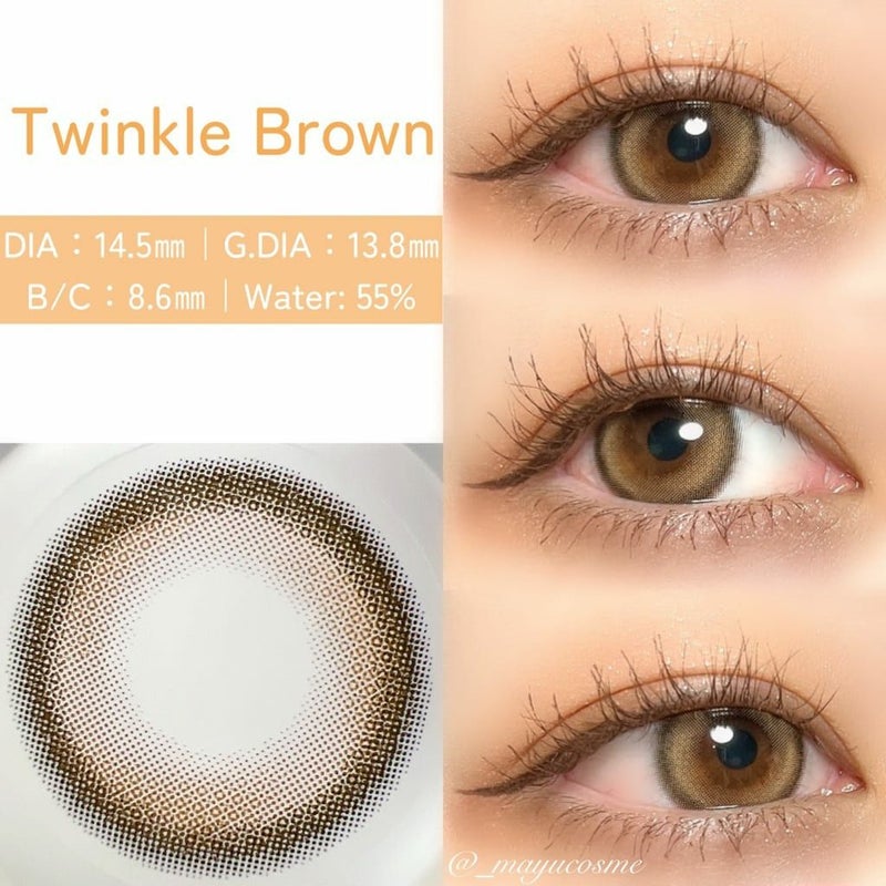 トゥインクルブラウン　装用画像