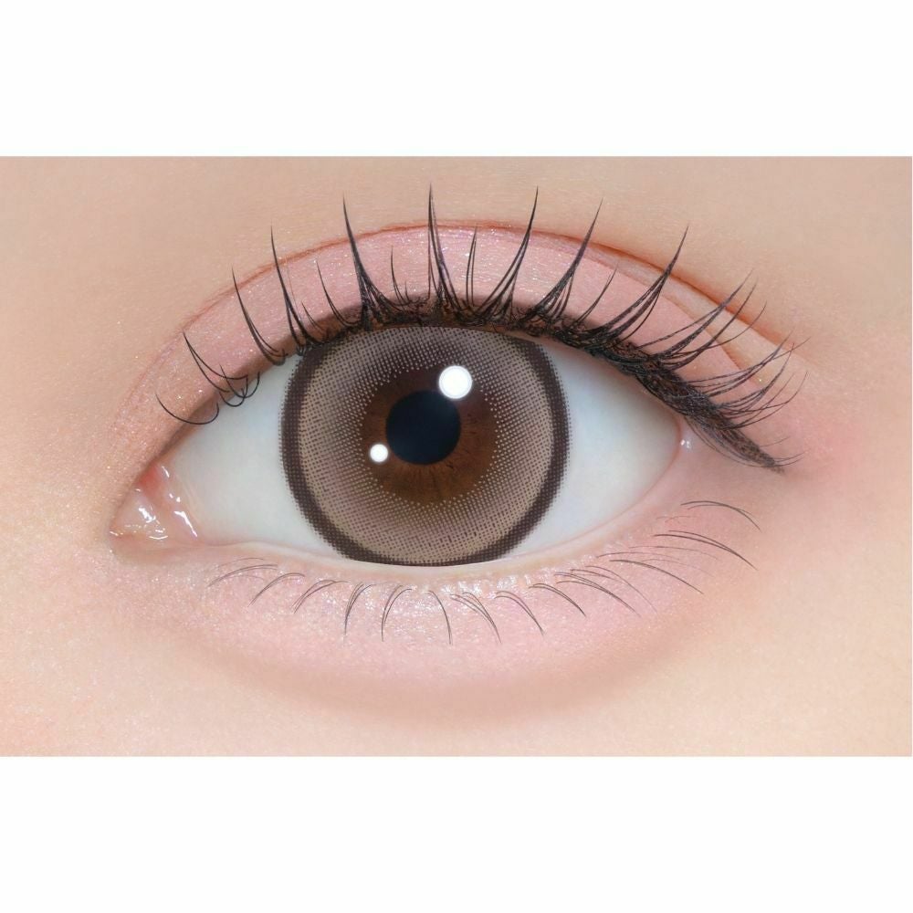 シャプン (Chapun) カラコン - 齊藤なぎさ (なーたん) ぬけがけグレージュ 公式装用画像