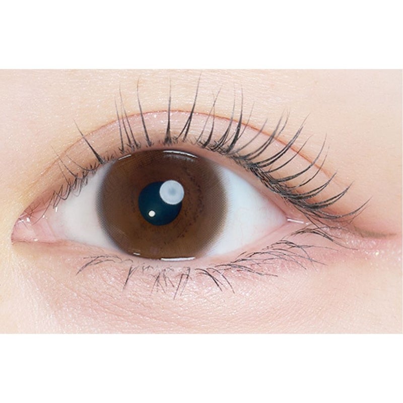 カイカ (Kaica) カラコン - ワンデー 優花ブラウン 装用画像