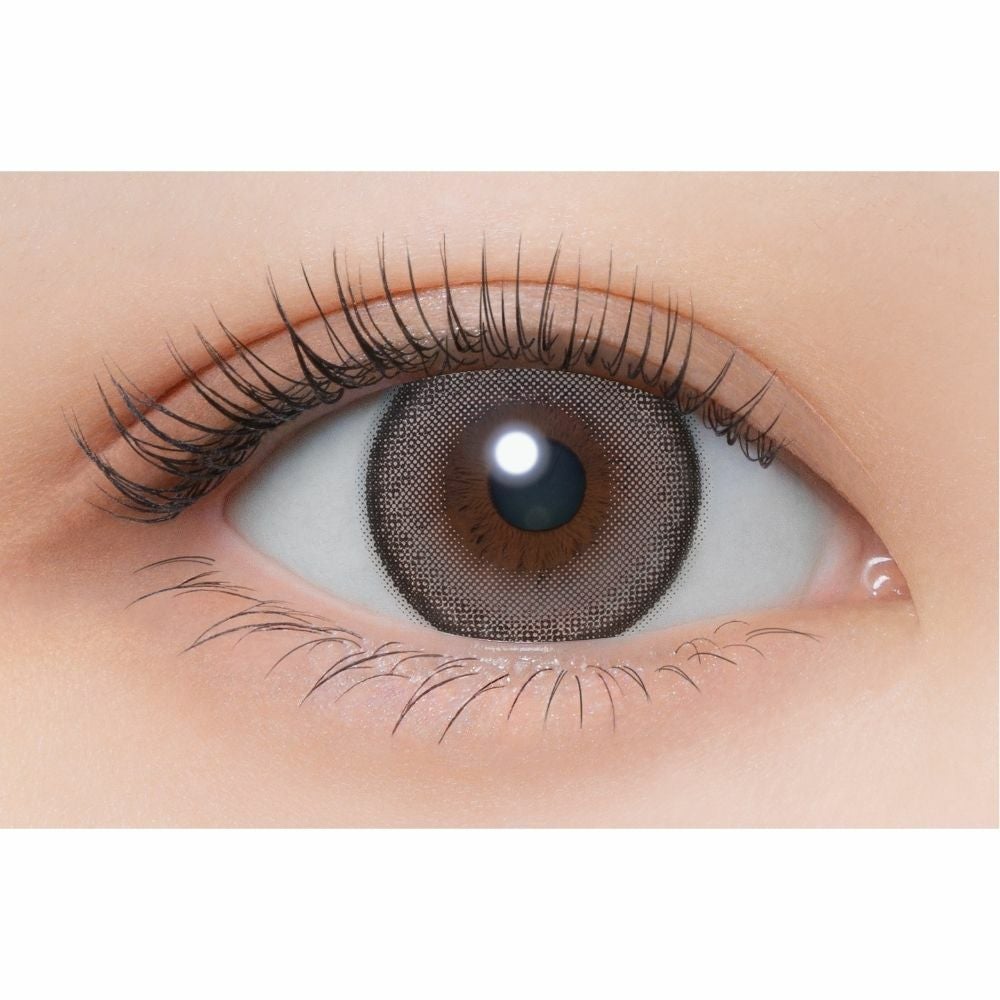 メロール(melloew) カラコン - 「めるる」こと生見愛瑠イメージモデル  [1day] メロール トリュフグレー 装用画像