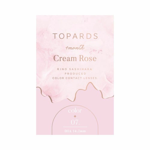 トパーズ(TOPARDS) カラコン - 指原莉乃(さっしー) [1month] トパーズ クリームローズ パッケージ画像