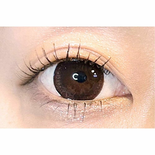 [1day] ドルチェナチュラルグランデザイン ドルチェブラウン　装用画像