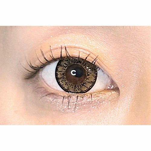 [1day] ドルチェナチュラルグランデザイン ドルチェココナッツブラウン　装用画像