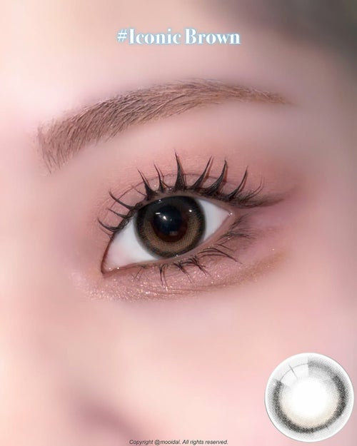 アイスタ―　アイコニックブラウン　装用画像