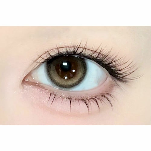 アイスタ―　アイコニックブラウン　装用画像