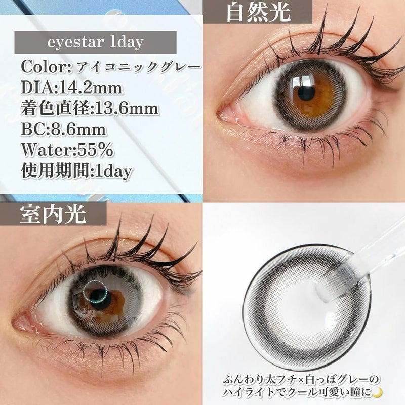 アイスタ―　アイコニックグレー装用画像