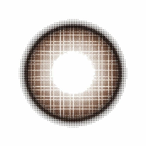 フルーリー　ワッフルチェックブラウン　レンズ画像