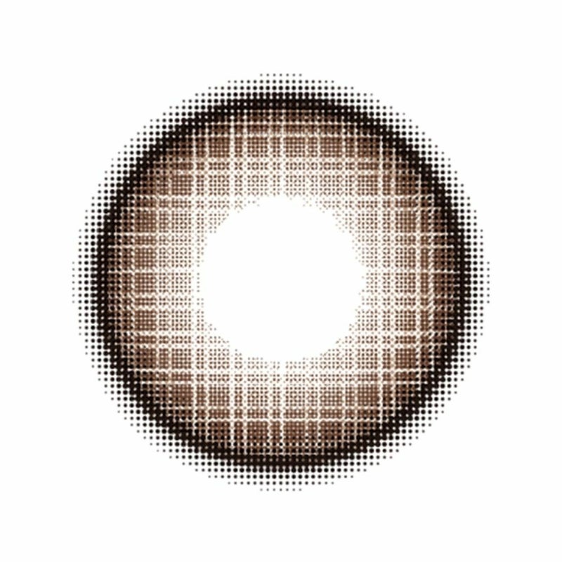 フルーリー　ワッフルチェックブラウン　レンズ画像