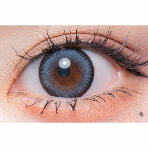 ワッフルチェックグレー　フルーリー　装用画像