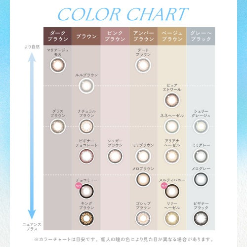 キャンマジ　1day　カラーチャート