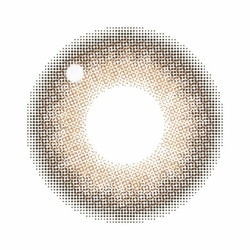 シークレットキャンマジ　1day　ピンクベージュ　レンズ