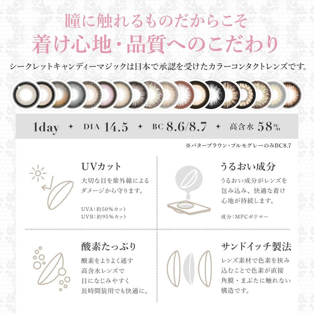 1day] シークレットキャンディーマジック NO.3ブラウン | カラコン通販
