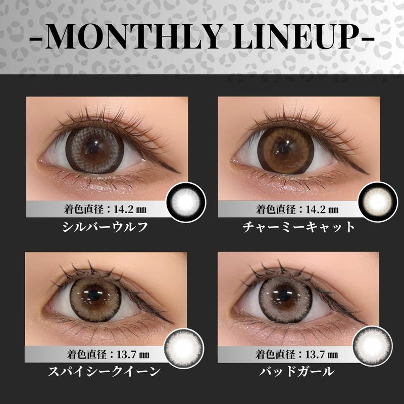 リセイ マンスリー せいせい チャーミーキャット カラーラインナップ