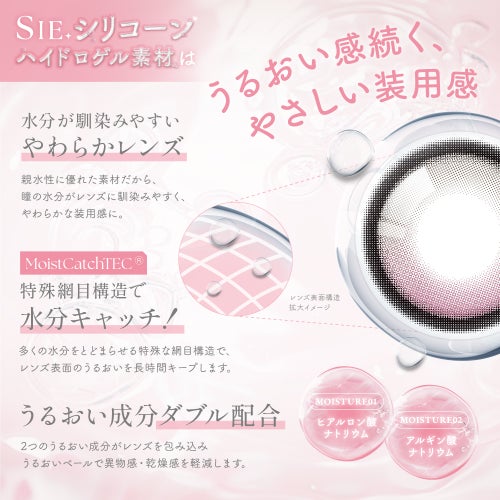 シー (SIE.) カラコン TWICE MOMO（モモ）  [1day] シー ティーフロート　レンズ詳細