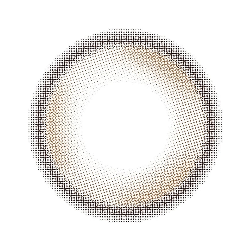 [1day] ハパクリスティン ウォニョン ファーストラブクリスティン ブラウン 　レンズ画像