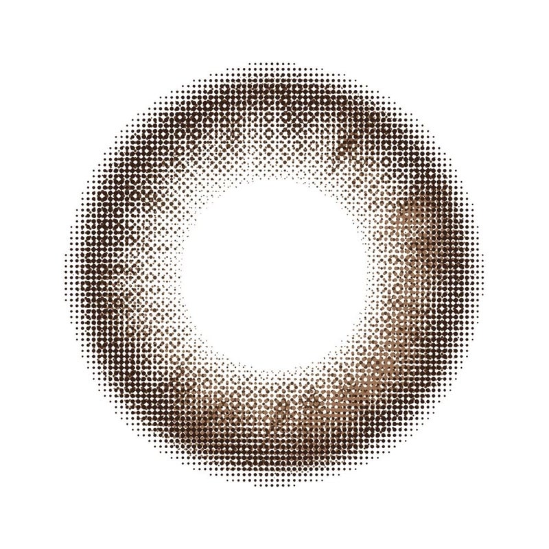  [1day] ハパクリスティン ウォニョン ワンアンドオンリークリスティン ブラウン　レンズ画像