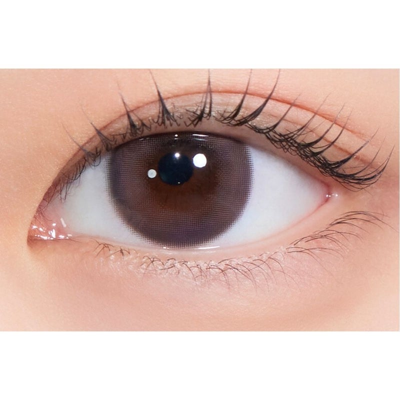  [1day] ハパクリスティン ウォニョン ツイードクリスティン モーブグレー 装用画像