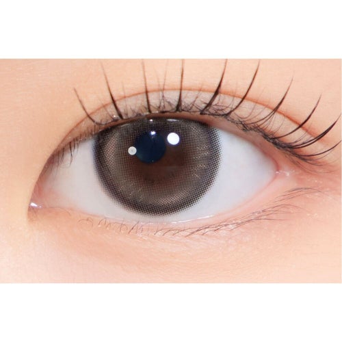 [1day] ハパクリスティン ウォニョン ビーンクリスティン ミディアムブラウン 装用画像