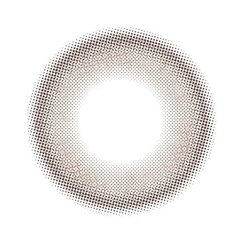 [1day] ハパクリスティン ウォニョン ビーンクリスティン ミディアムブラウン レンズ画像